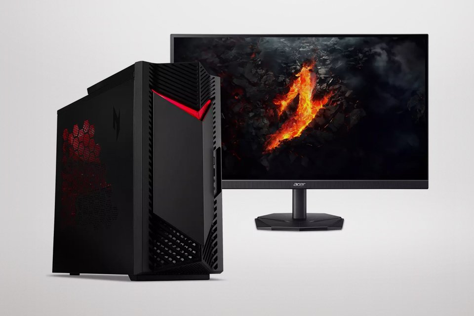 An Acer Nitro N50-650 i5 16GB 512GB Gaming PC & 24in Monitor.