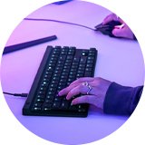 A black Logitech G515 Lightspeed TKL Wired Keyboard.