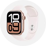 An Apple smart watch.