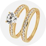 Engagement ring set.