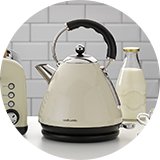 Matching kettles and toasters.