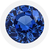 A round sapphire.