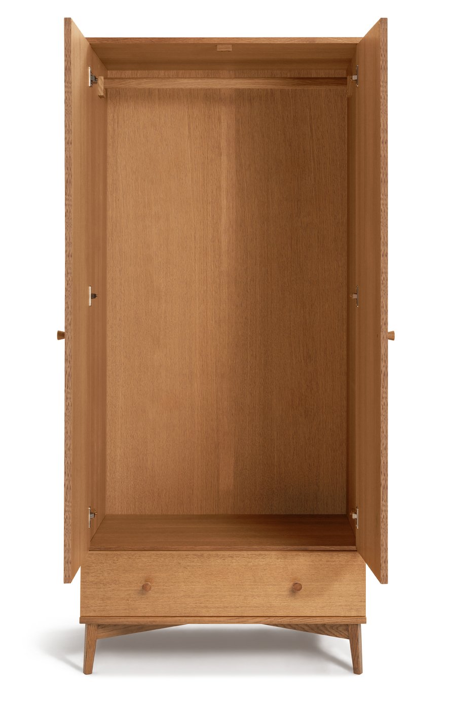 Buy Habitat Kirk Oak 2 Door 1 Drawer Wardrobe - Natural