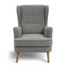 Argos home callie fabric best sale wingback chair