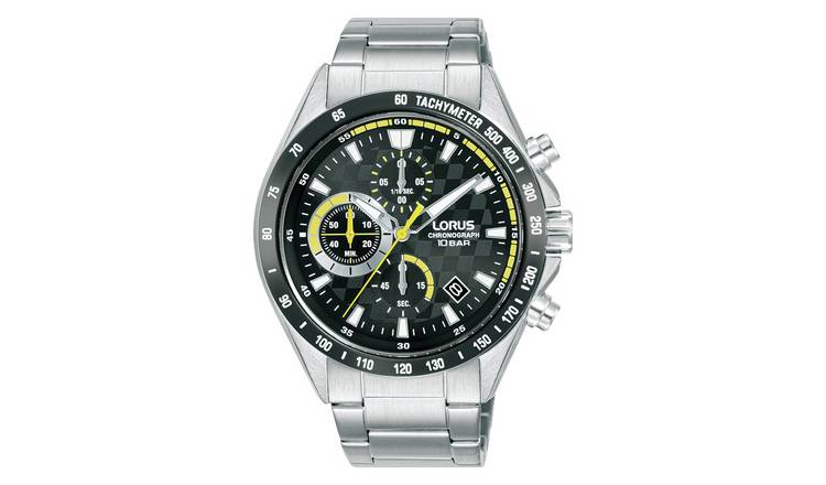 watches Coloured Mens | Silver Men\'s | Argos Chronograph Lorus Watch Stainless Steel Buy