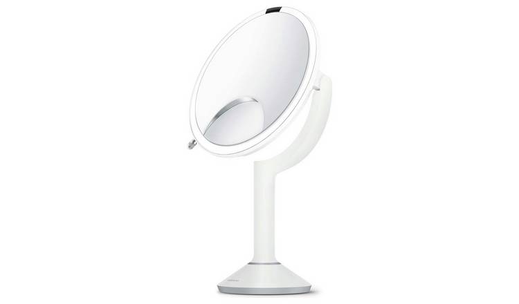 Simplehuman Trio Beauty Sensor Mirror Magnified- White Steel