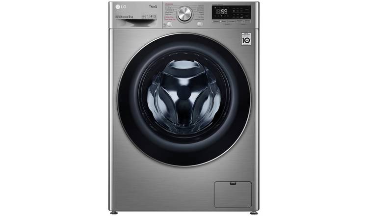 LG F4V709STSE 9KG 1400 Spin Washing Machine - Graphite