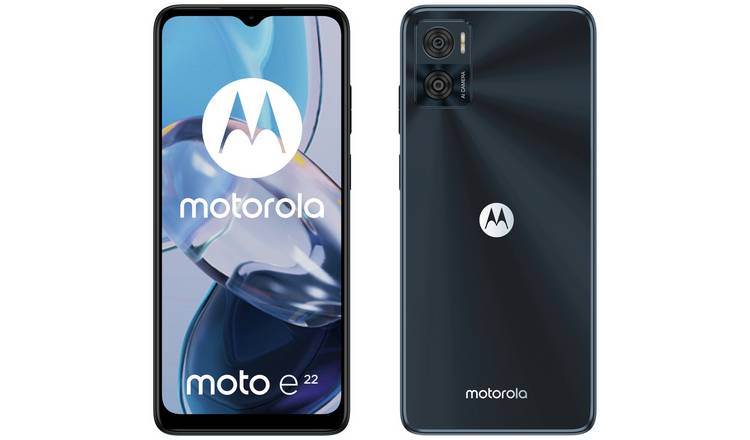 SIM Free Motorola E22 64GB Mobile Phone - Black