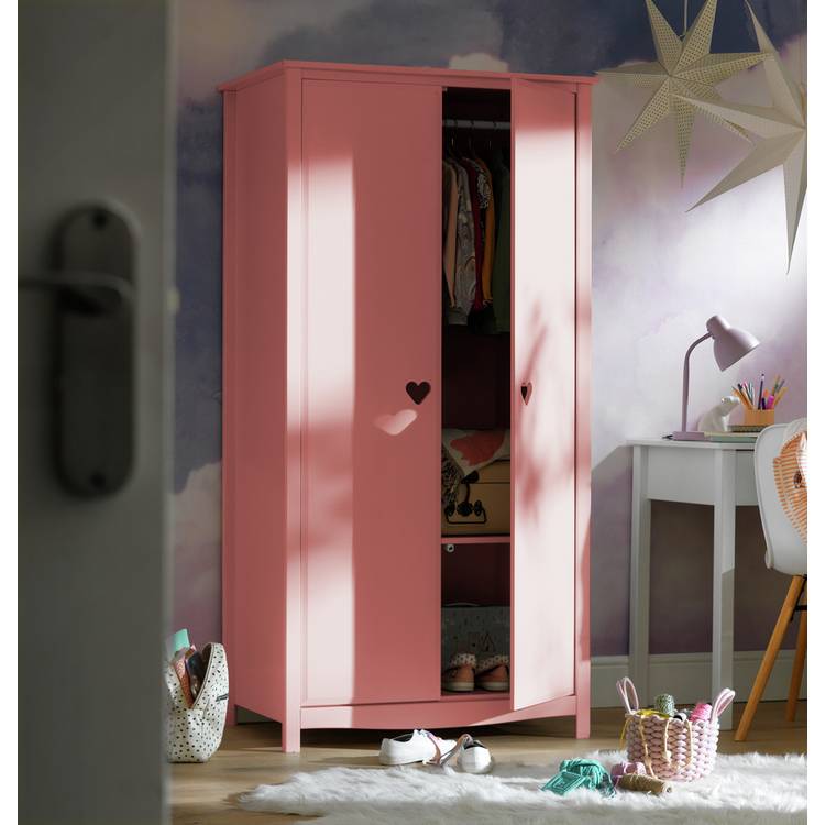 Argos Home Kids Mia 2 Door Wardrobe - Pink 0