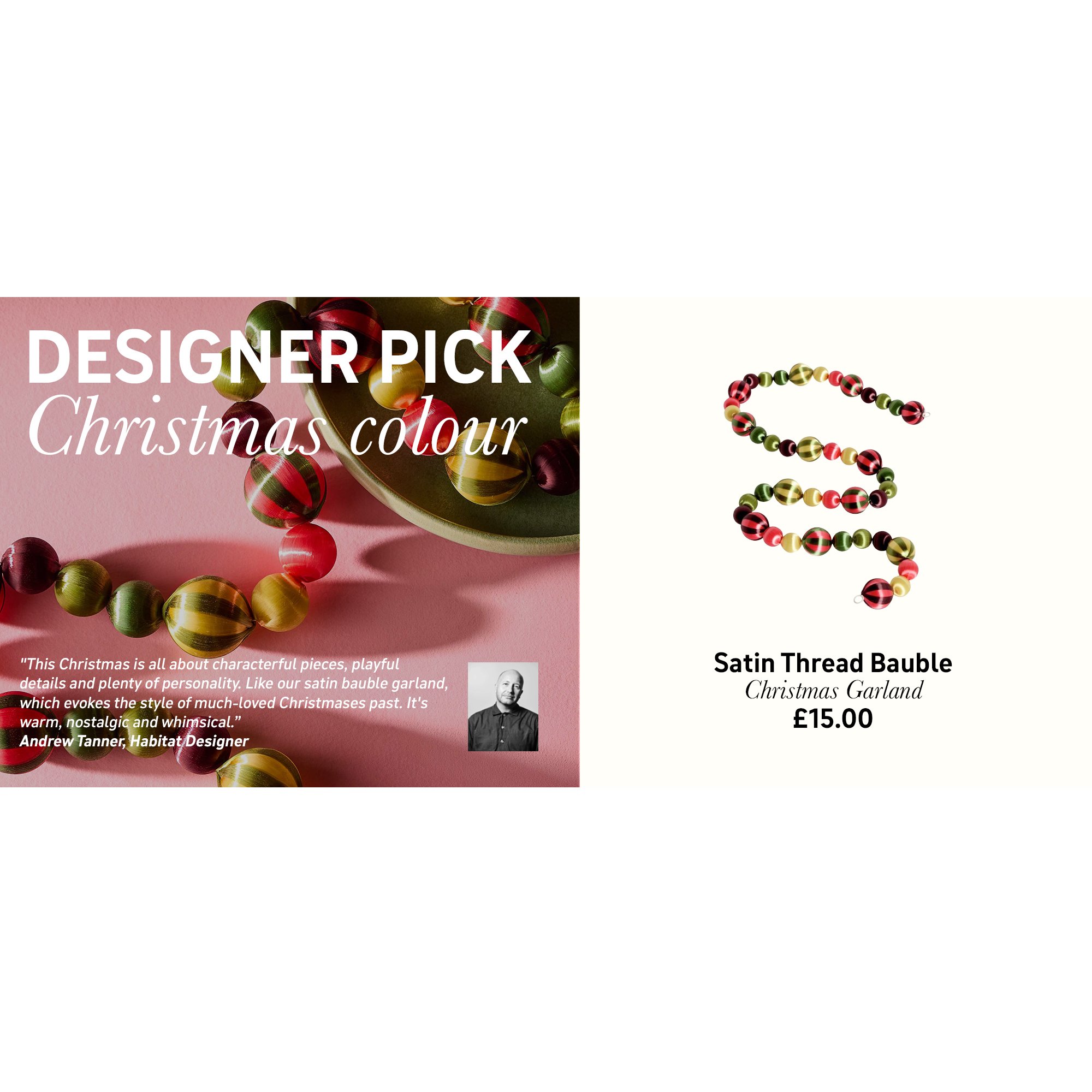 Designer pick Christmas colour