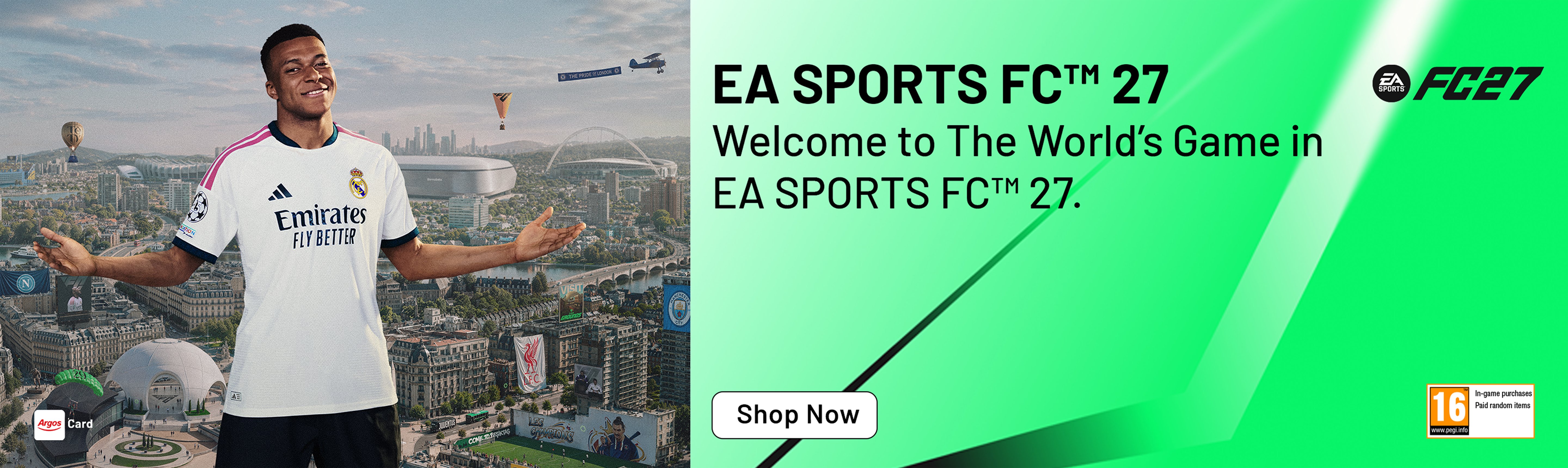 EA Sports FC™ 27. Welcome to The World's Game in EA Sports FC™ 27.