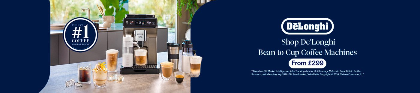 DeLonghi. Shop DeLonghi bean to cup coffee machines. From £299.