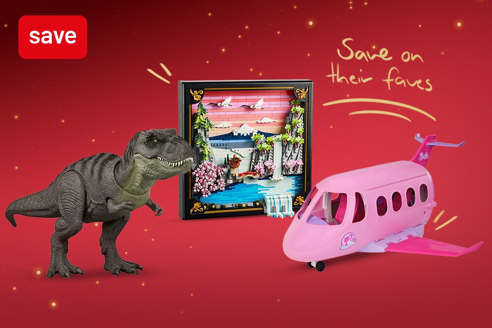 Save up to 1/3 on selected toys & games.