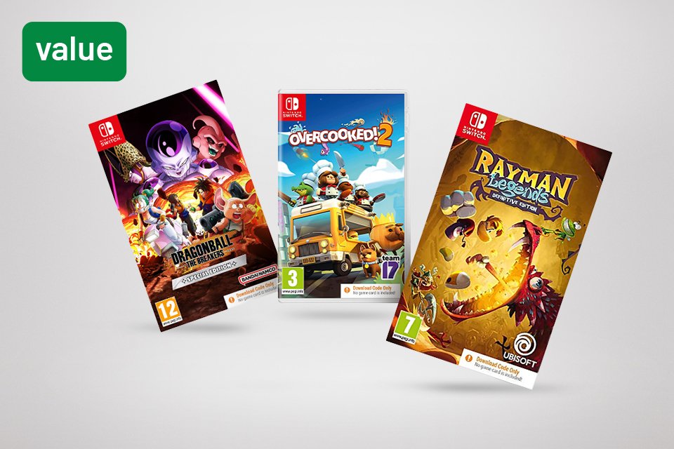 Buy 2 selected Nintendo Switch games for £20.