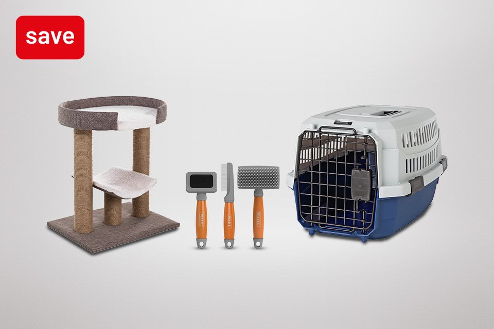 Save up to 25% on selected pet supplies. Includes pet gates, feeding accessories, toys and more.