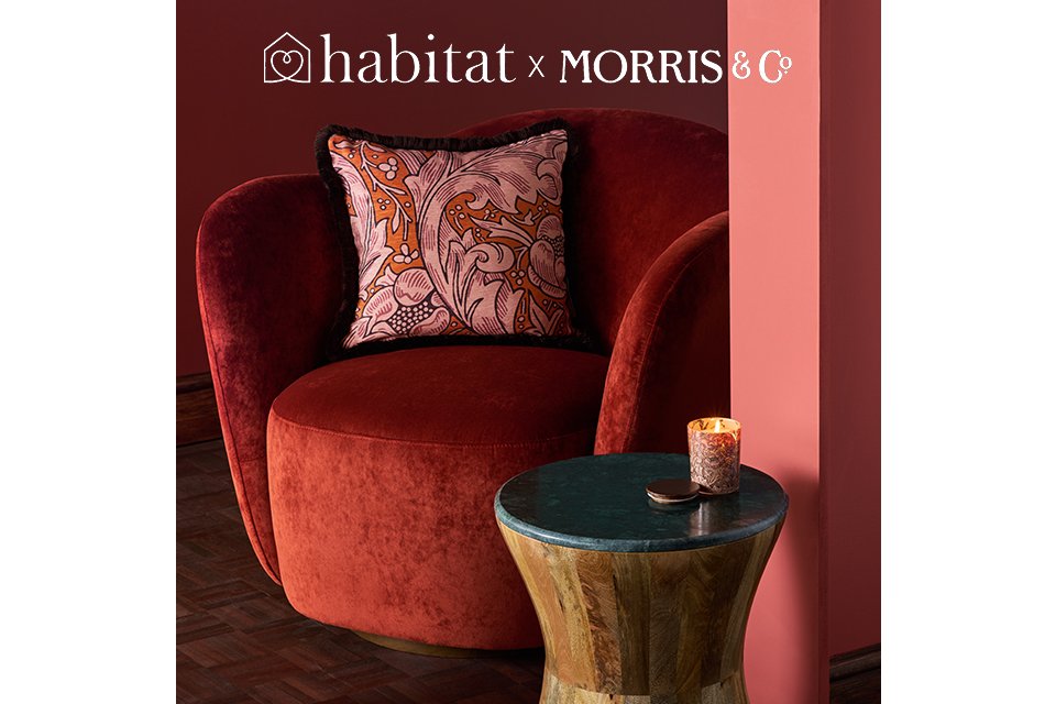 Morris & co. Bold, brilliant and beautifully impactful. Shop the collab.