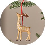 Single tree decorations.
