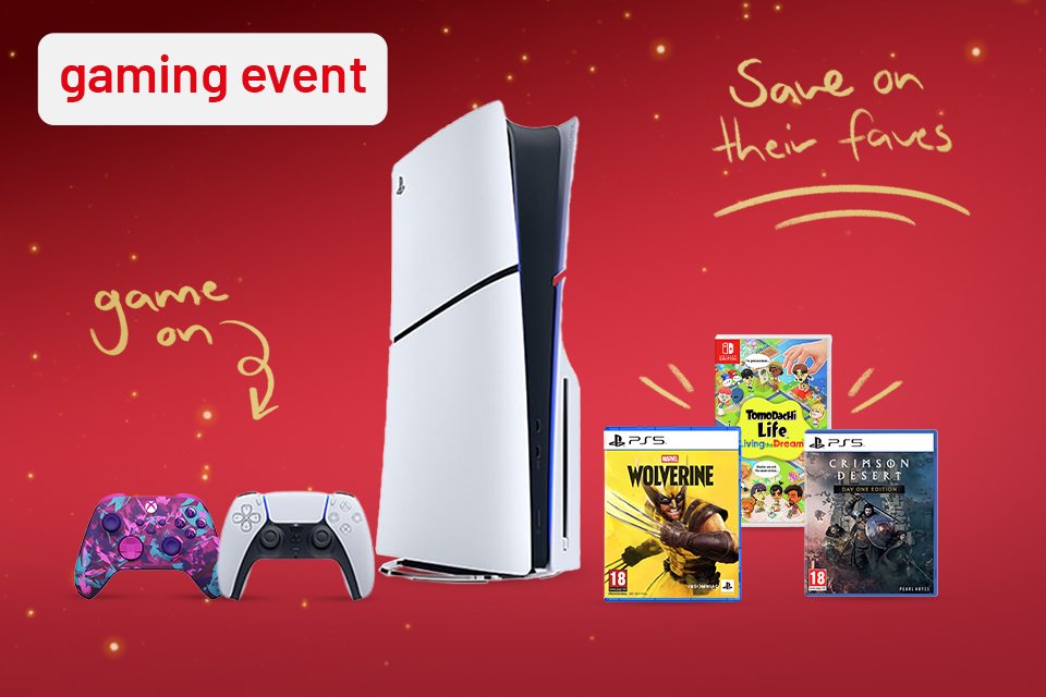Gaming event. Next level gaming. Save up to 30% across selected games, accessories & more.