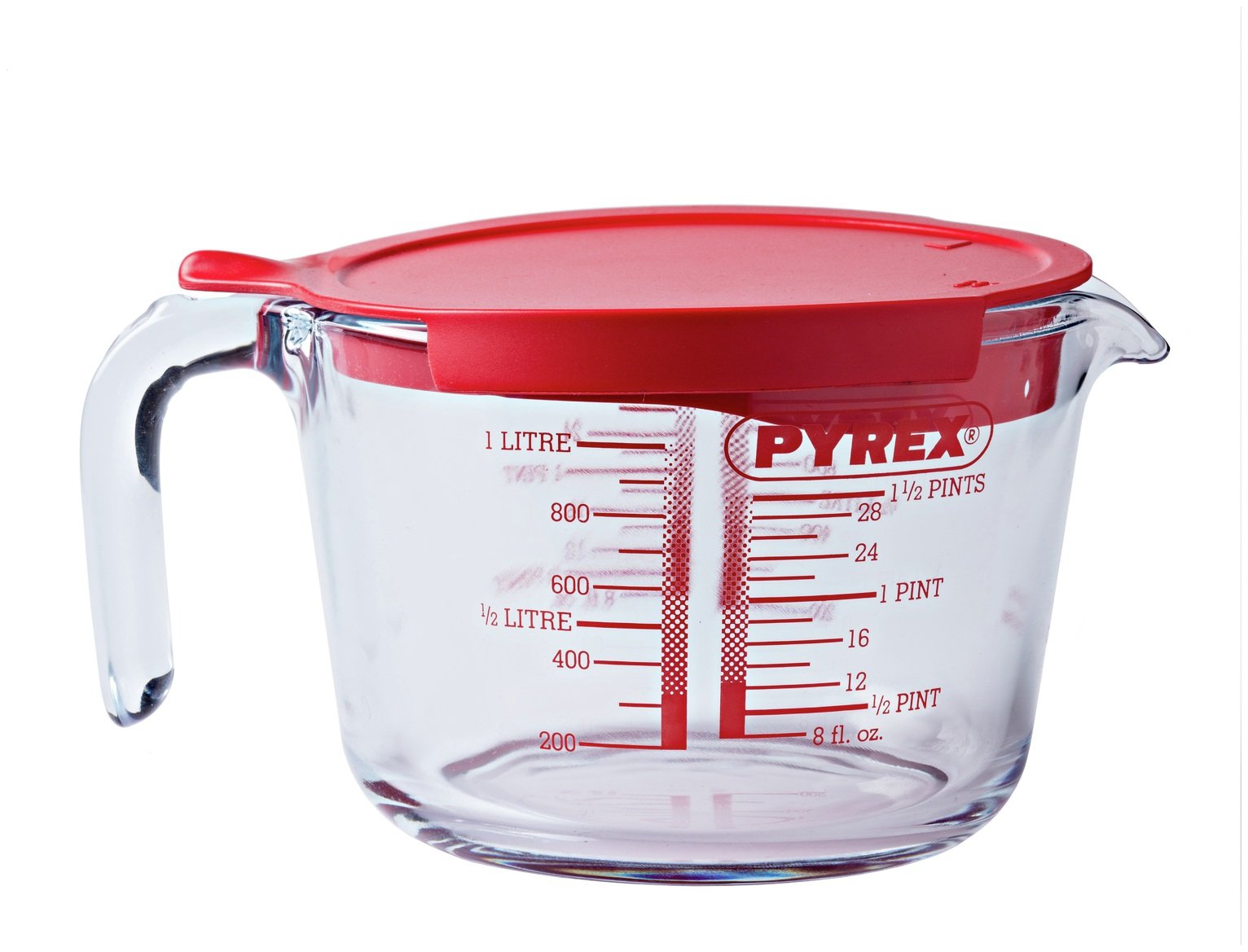 Pyrex 1L Measuring Jug with Lid