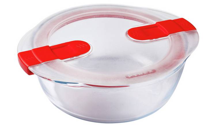 Pyrex Cook & Heat Large Round 1L Dish With Lid