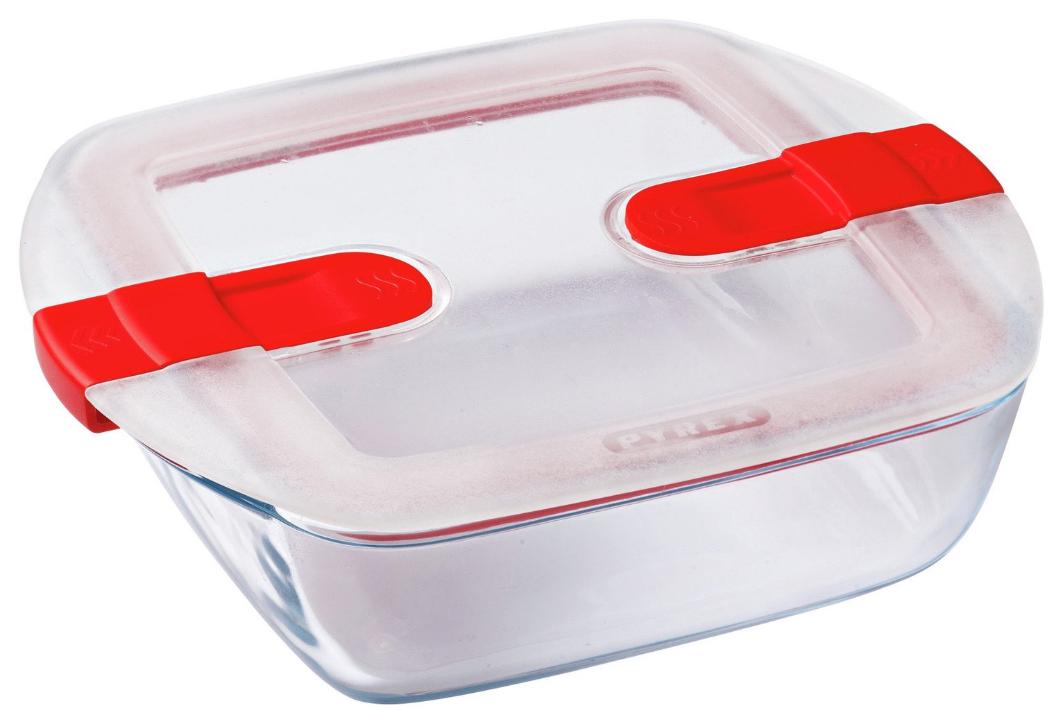 Pyrex Cook & Heat Large Square 1L Dish With Lid