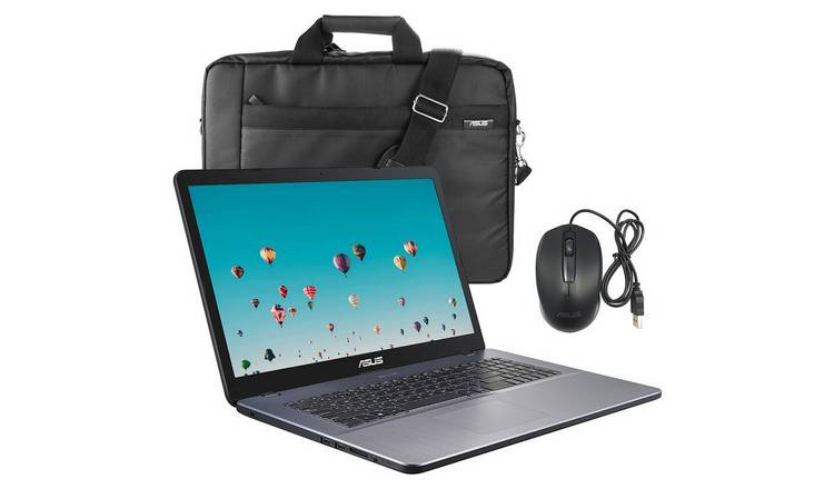 Buy ASUS Vivobook 17 17.3in Celeron 8GB 256GB Laptop Bundle, Laptops