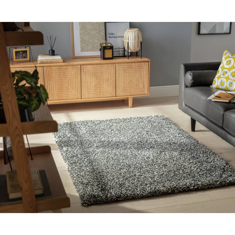 Habitat Cosy Grey Shaggy Rug - 290x200cm 0