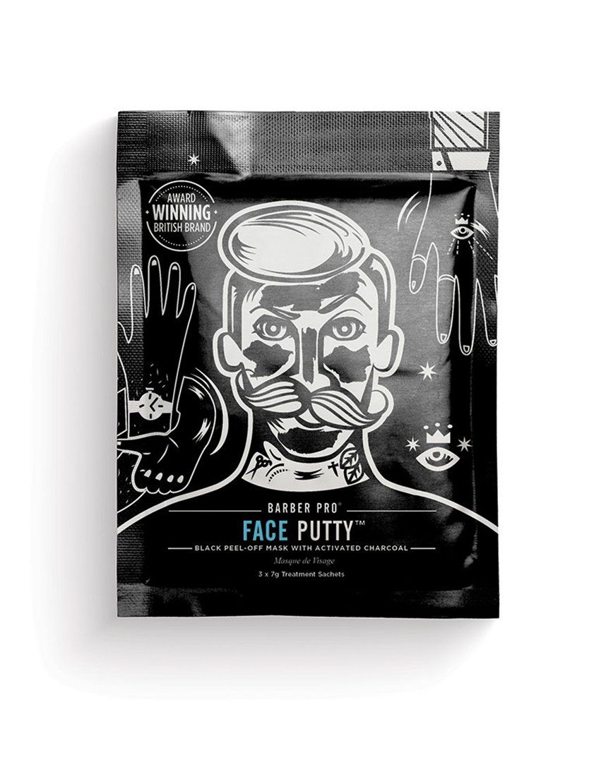 Barber Pro Face Putty Black Peel-Off Mask
