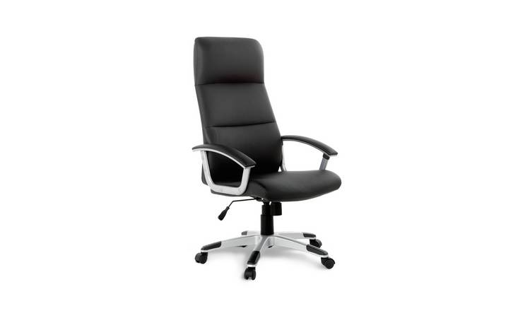 Buy Argos Home Orion Faux Leather Ergonomic Office Chair Black Office Chairs Argos