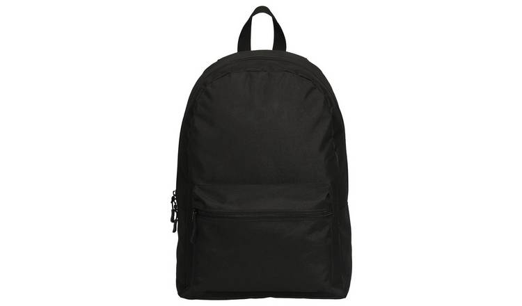 Plain shop black rucksack