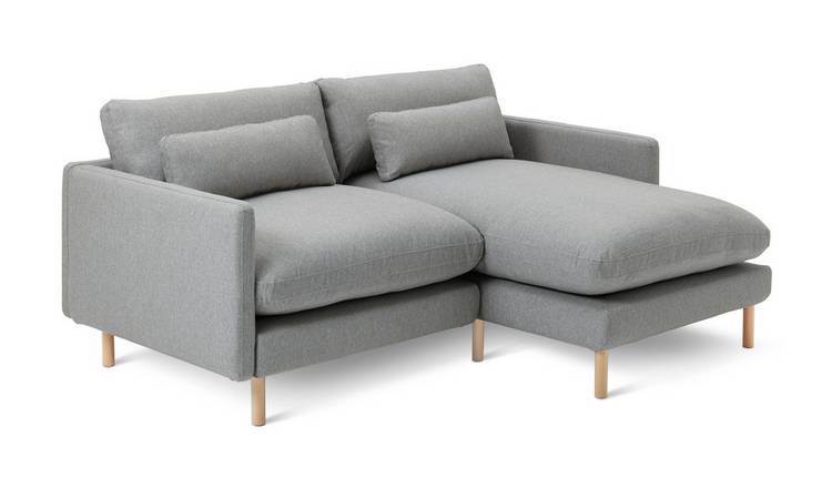 Habitat Paola Modular Right Hand Corner Chaise Sofa Set-Grey
