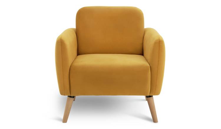 Buy Habitat Elsie Self Assembly Fabric Armchair Mustard Argos