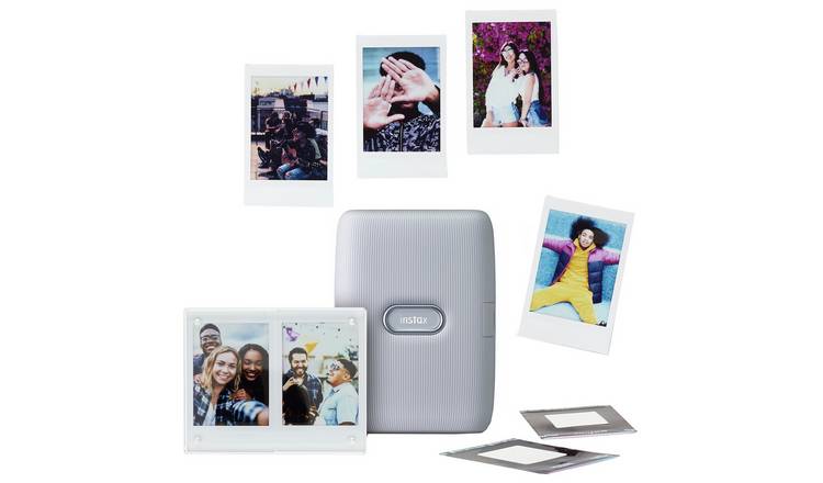  Fujifilm Instax Mini Link Smartphone Printer - Ash White :  Electronics