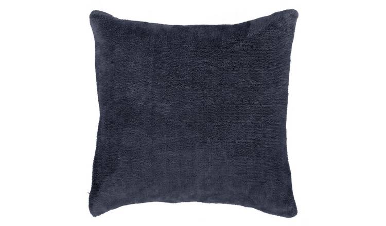 Buy Argos Home Plain Super Soft Fleece Cushion Navy 43x43cm Cushions Argos