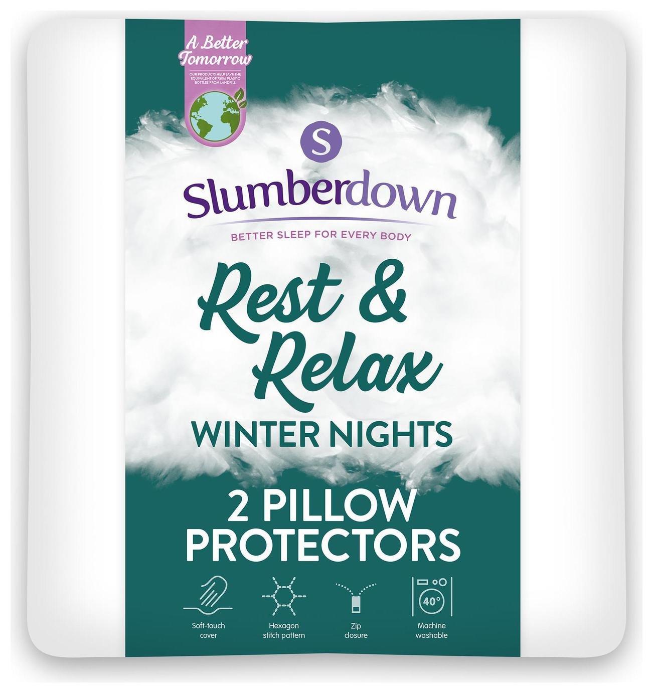 Slumberdown Rest & Relax Pillow Protectors - 2 Pack