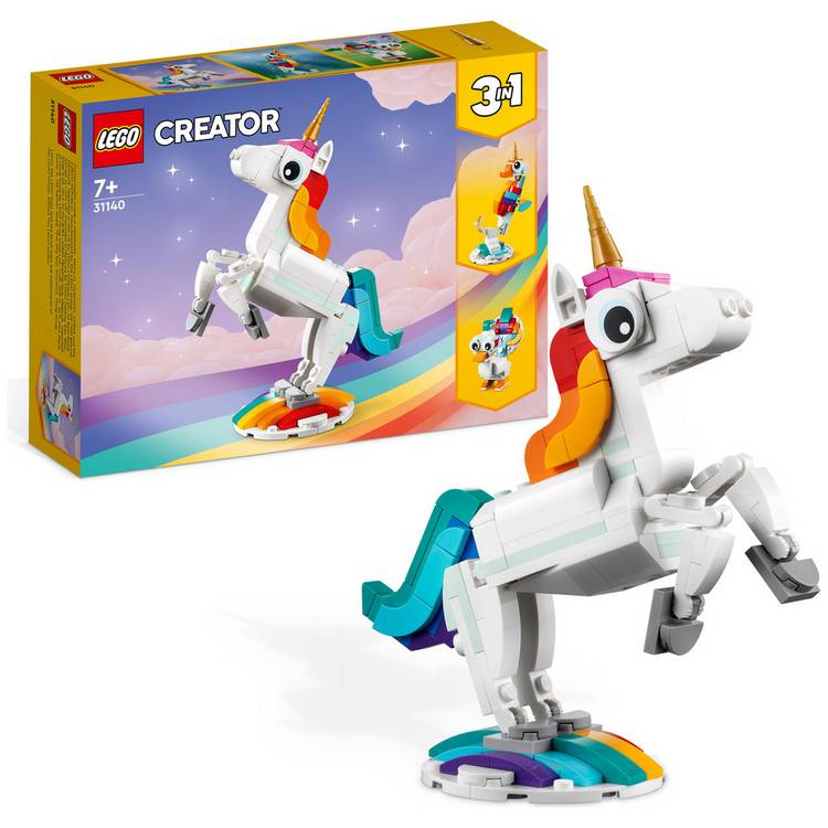 LEGO Creator 3 in 1 Magical Unicorn Toy Animal Playset 31140 0