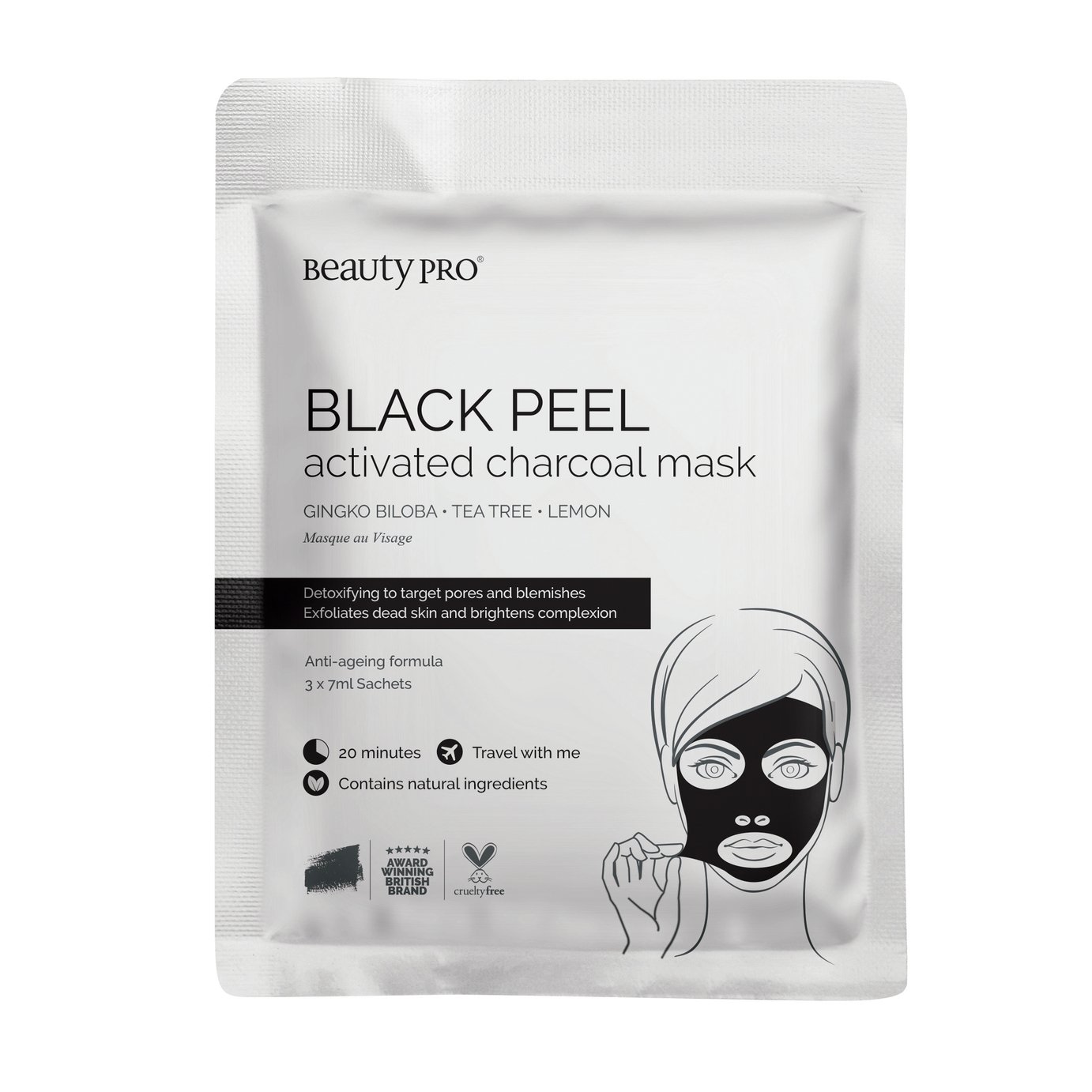 BeautyPro Black Peel Charcoal Mask