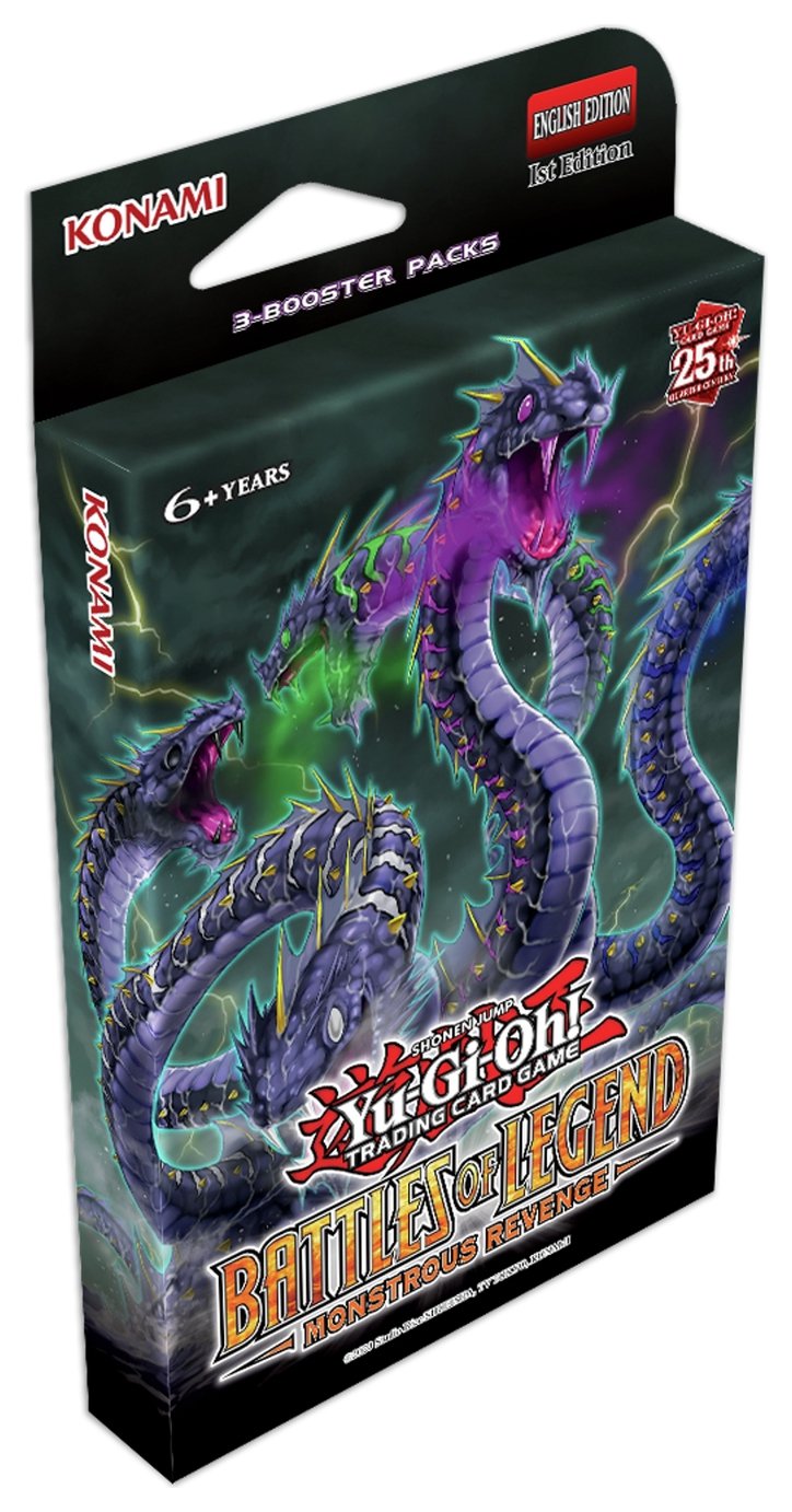 Yu-Gi-Oh! Monstrous Revenge 3 Pack Trading Card Game