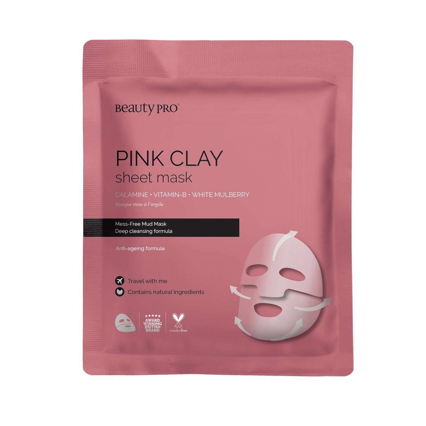BeautyPro Pink Clay Mask