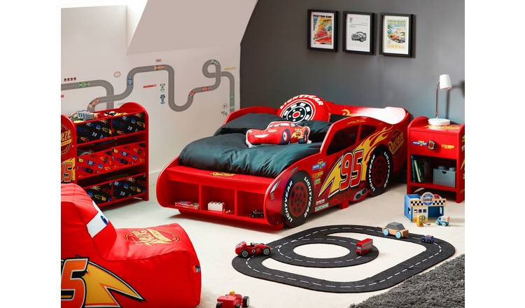 Disney Lightning McQueen Car Toddler Bed Frame - Red