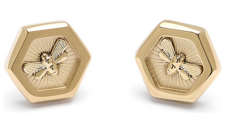 Buy Olivia Burton Gold Plated Bee and Honeycomb Stud Earrings