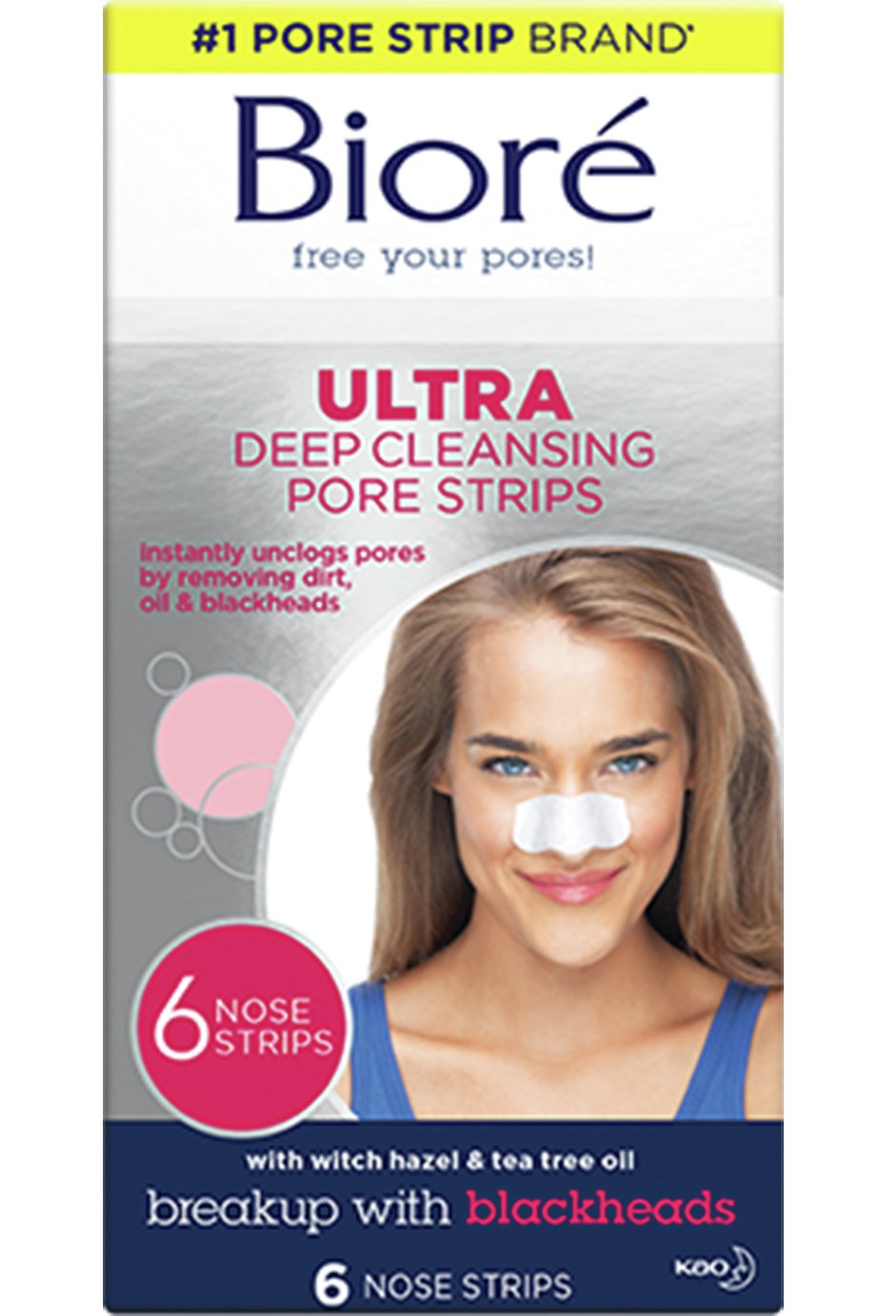 Bioré Deep Cleansing Ultra Pore Strips x 6 Nose Strips