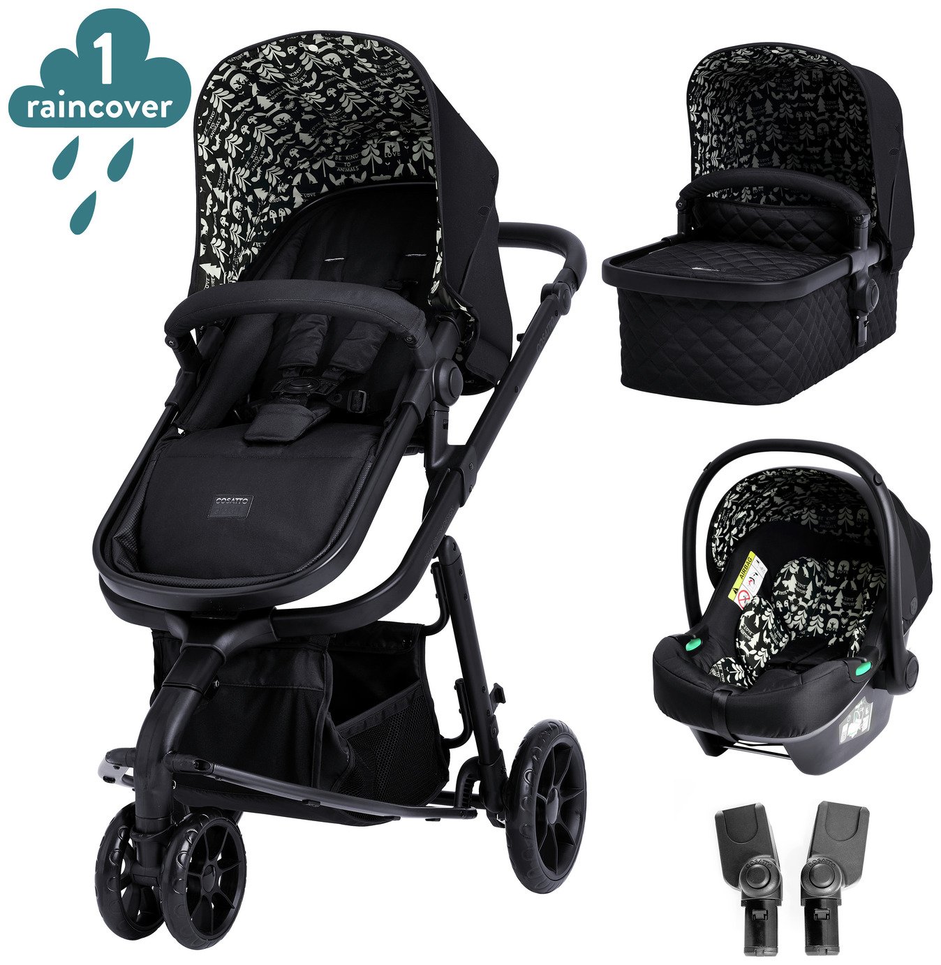 Cosatto Giggle 3 In 1 i-Size Bundle Silhouette