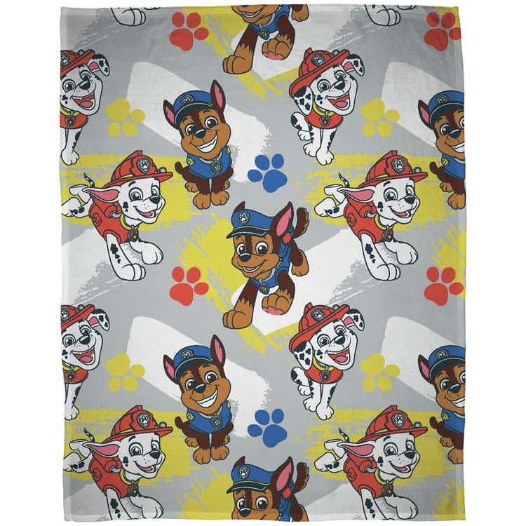 Paw Patrol Kids Fleece Throw - Multicoloured- 150x100cm 0