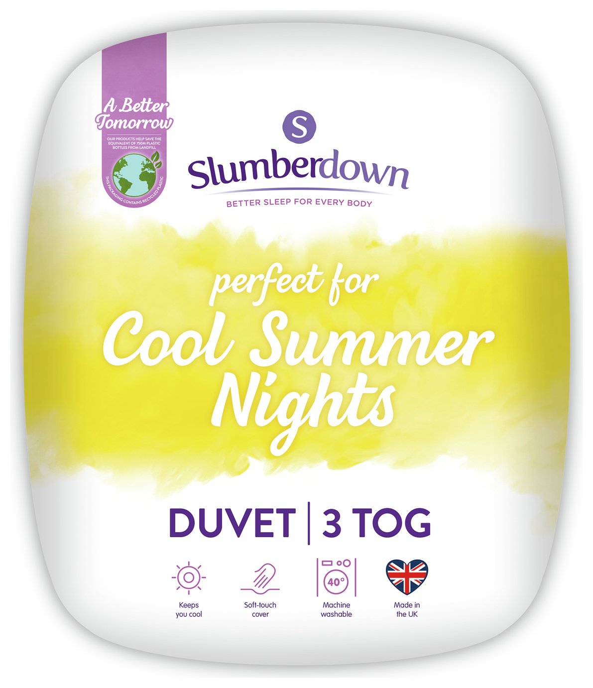 Slumberdown Cool Summer Nights 3 Tog Duvet - Single