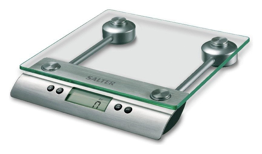 Buy Salter Aquatronic Glass Elect Kitchen Scale Silver Kitchen   3130238 R Z001A