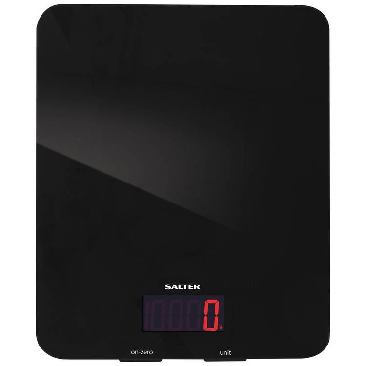 Salter Aquatronic Glass Digital Kitchen Scale - Black 0