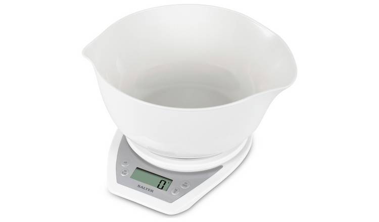 Buy Salter Aquatronic Kitchen Scale With Bowl - White