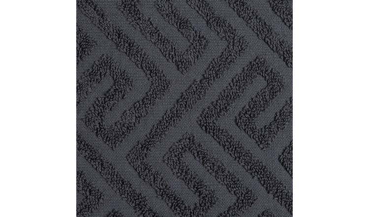 Buy Habitat Textured Luxe 2 Pack Hand Towel Grey Towels Habitat