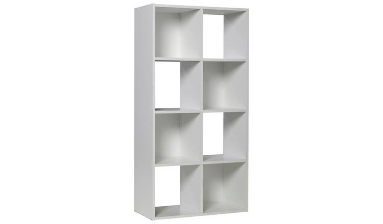 Buy Habitat Squares 8 Cube Storage Unit White Bookcases and